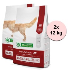 Natures Protection dog adult all breed salmon 2 x 12 kg foto