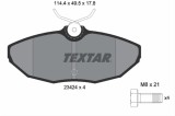Set placute frana TEXTAR 2342401
