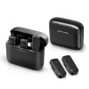Microfon Lavaliera Wireless Techsuit LW4, Mufa Lightning, Set 2 Bucati, Negru