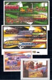 Uganda 1996 - Locomotive, serie minicoli si colite neuzate