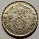 Germania Nazista 2 reichsmark 1938 B argint, Europa
