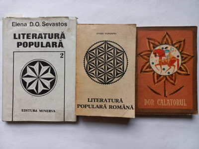 LITERATURA POPULARA ROMANA- PACHET 3 VOLUME foto