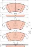 TRW GDB1737 COTEC set placute frana,frana disc
