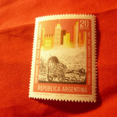 Serie Argentina 1967 -100 Ani Villa Maria provincia Cordoba, 1 val.