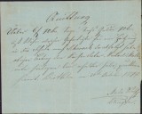 A703 Chitanță, 1877, Biertan, &icirc;n limba germană