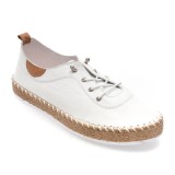 Pantofi GRYXX albi, EV3016, din piele naturala