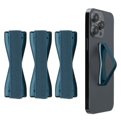 Set 3 Suporti elastici Kwmobile pentru telefoane, Albastru, Plastic, 43997.27 foto