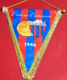 Fanion (produs oficial) fotbal - CALCIO CATANIA (Italia) - folie de protectie si dimensiuni mari 40X28 cm