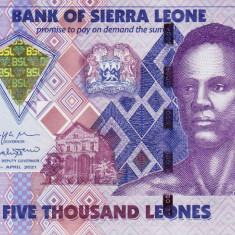 Bancnota Sierra Leone 5.000 Leones 2021 - P32f UNC