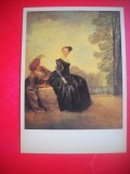 HOPCT 23867 CAPRICIU- ANTOINE WATTEAU 1684-1721- RUSIA --MUZEE - CP PICTURA --NECIRCULATAMUNTII
