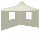 Cort pliabil cu 2 pereți, crem, 3 x 3 m, vidaXL