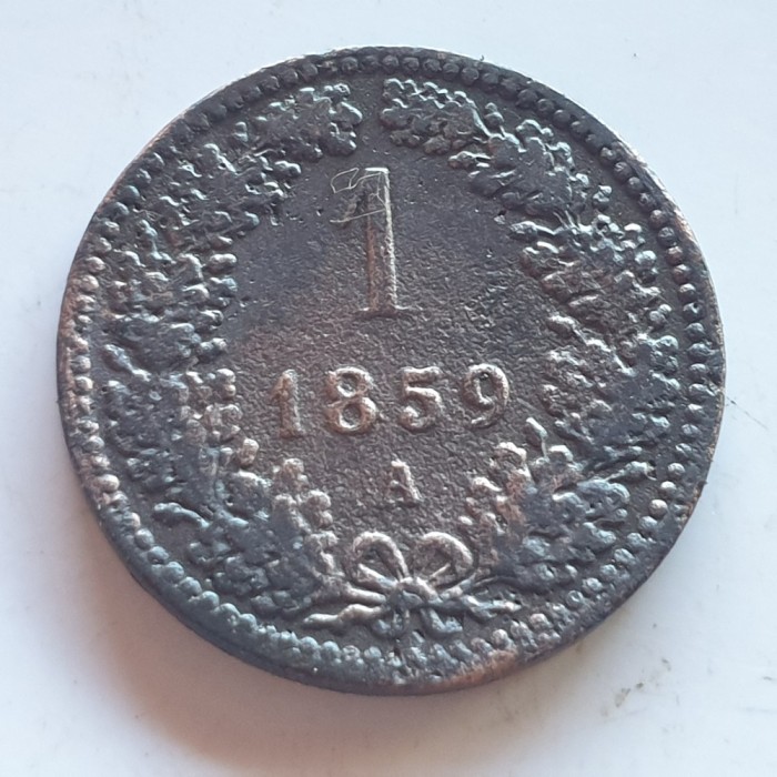 Austria 1 kreuzer 1859 A Franz Iosif