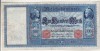 Bnk bn Germania 100 Mark Reichsbanknote 1909 circulata , P38