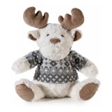 Figurina Ren Craciun textil multicolor II cm 28 x 19 x 33 H