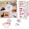Set creativ jurnal Lena cu agenda si 20 teme ce pot fi decorate, stickere si alte accesorii