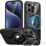 Husa iPhone 15 Pro Max ESR Classic Hybrid HaloLock Kickstand, negrutransparenta