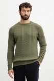 Lindbergh pulover din amestec de l&acirc;nă culoarea verde, 30.800227