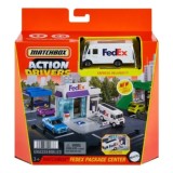 MATCHBOX SET ACTION DRIVERS CENTRUL DE COLETE FEDEX