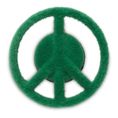 Jibbitz Crocs Grass Textured Peace Sign