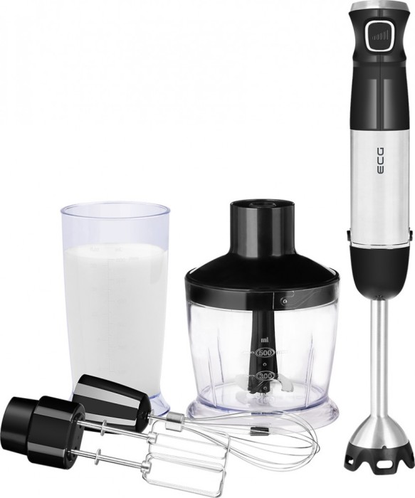 Blender vertical ECG RM 800, 800 W, lame din otel inoxidabil, recipient tocator
