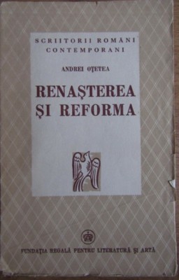 Andrei Otetea, Renasterea si Reforma (editia I, 1941), Princeps CVP foto