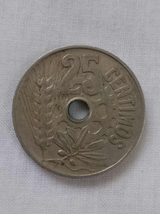 25 centimos 1934 spania