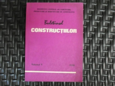 Buletinul Constructiilor - Colectiv ,550461 foto