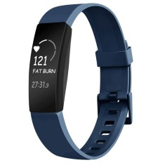 Curea Bratara Edman pentru Fitbit Inspire, marimea L, Albastru inchis