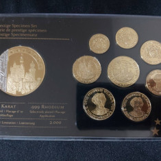 Set Euro - Probe Germania + medal placate cu aur