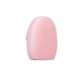 Aparat facial cu vibromasaj pentru curatare delicata sau profunsa cu peri din silicon, 1x AAA, Roz, SOHO
