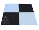 Pavele dale din cauciuc, tartan, patrate, plane, GRI, 1m x 1m, grosime 20 mm
