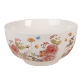 Cumpara ieftin Bol portelan multicolor Flowers &Oslash; 14x7 cm / 500 ml