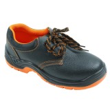 Pantofi de protectie Cross, cu bombeu metalic, piele, negru, S1, marimea 43