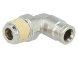 Racord Push-in Unghi Alamă Nichelată BSP 1/4"