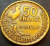 Moneda istorica 50 FRANCI - FRANTA, anul 1951 * cod 3198, Europa