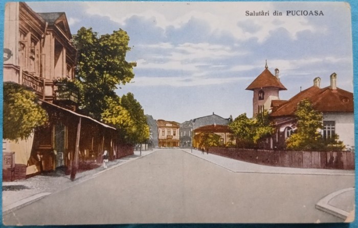 Carte postala, Pucioasa, 1925