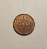 Finlanda 1 Penni 1915 Unc, Europa
