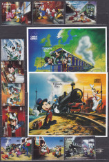 DB Disney Uganda Orient Express serie + 2 SS MNH foto