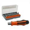 Trusa Surubelnite 12 Piese Handy: Bit-uri PH, Plat, Torx + Prelungitor &amp; Maner Cauciucat - Cutie Depozitare