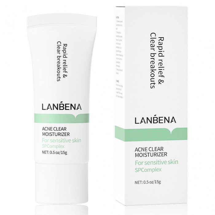 Crema de Fata, Lanbena, Acne Moisturizer, cu Acid Salicilic Vegetal 10% pentru Tratarea Acneei Moder