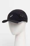 Asics sapca culoarea negru, neted, 3013A974