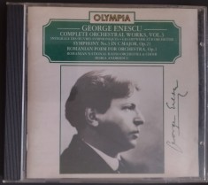 CD OLYMPIA EXPLORER: GEORGE ENESCU - COMPLETE ORCHESTRAL WORKS VOL. 3 (UK/1994) foto