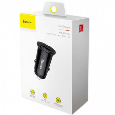 Incarcator Auto Baseus Circular PPS Universal Smart Car Charger USB Quick Charge 4.0 QC 4.0 And Type-C PD 3.0 SCP CCALL-YS01