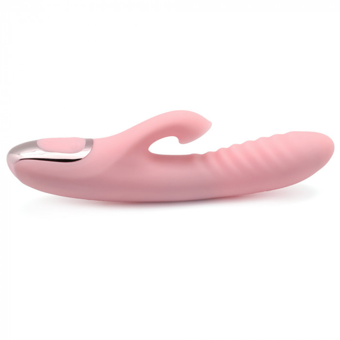 Vibrator Strong Vibrations Silicon 20 Moduri USB 21 cm Roz Passion Labs