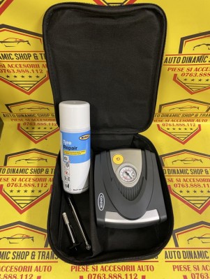 Compresor auto umflat roti cu soluție Kit pana Ring foto