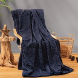 Cumpara ieftin Patura Emboss Cottonbox Bleumarin, 220x240