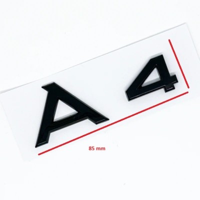 Emblema AUDI A4 negru foto