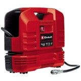 Compresor aer portabil fara ulei Einhel TC-AC 190 OF Set, 220 V, 1100 W, 8 bar presiune maxima, tip valiza, 190 l/min, capacitate de aspirare