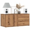 VidaXL Comodă TV, stejar artizanal, 80x34x35,5 cm, lemn prelucrat