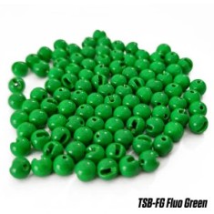 BILE TUNGSTEN SLOTTED BEADS 5.5mm FLUO GREEN 10buc/plic foto
